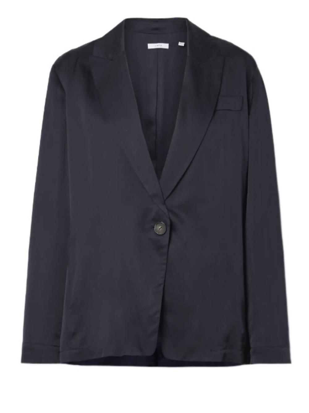 Vince | Habotai | Jacket | Silk-Cotton | Deep Navy | L